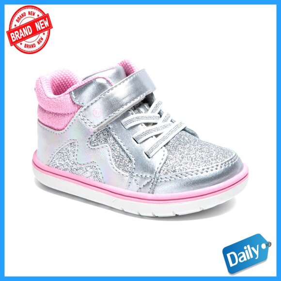Unisex Kids Sneakers with Memory Foam, Adjustable Hook-and-Loop Closure